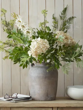 Faux Cream & Green Bouquet
