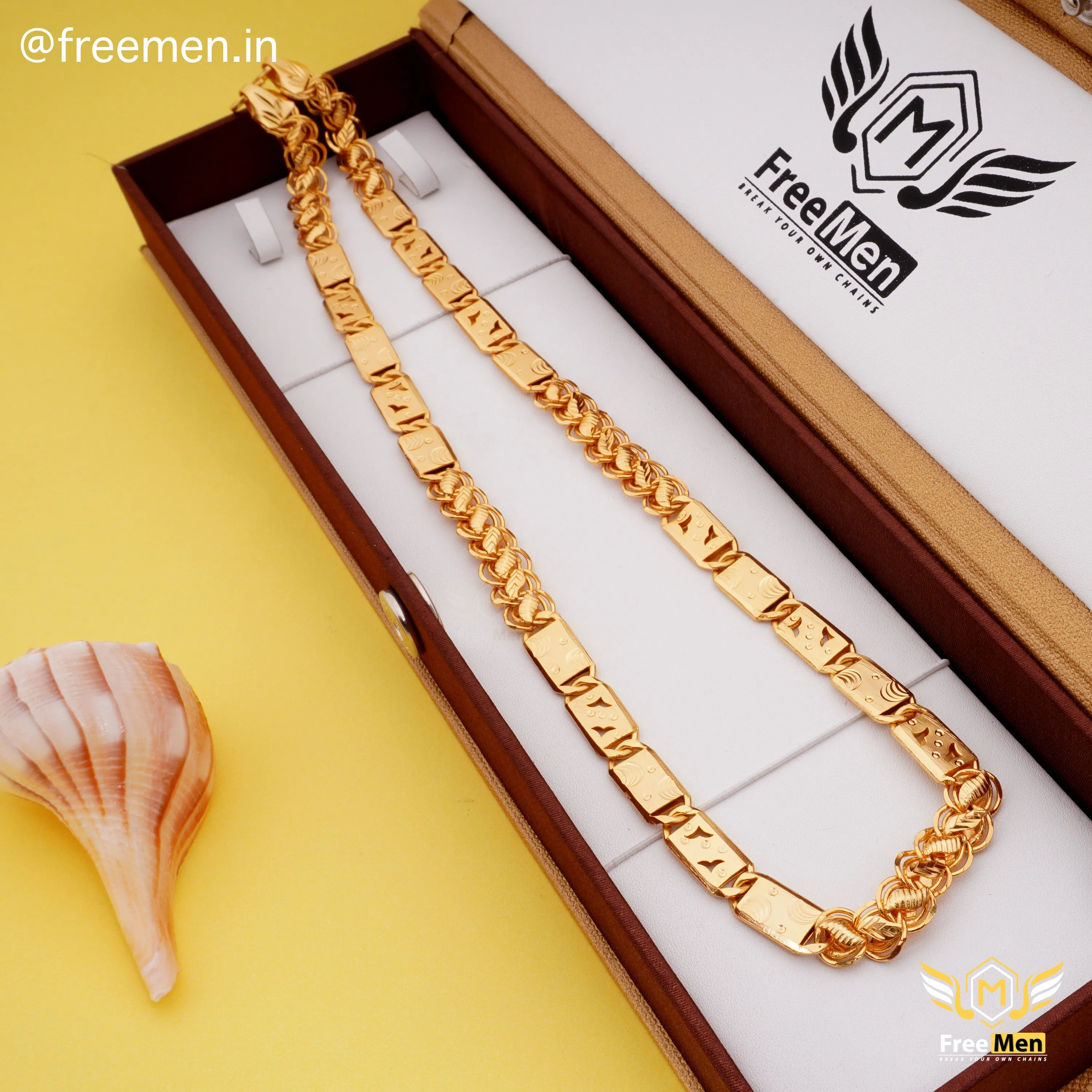 Freemen Best Special Lotus Nawabi Design Chain for Men - FM218