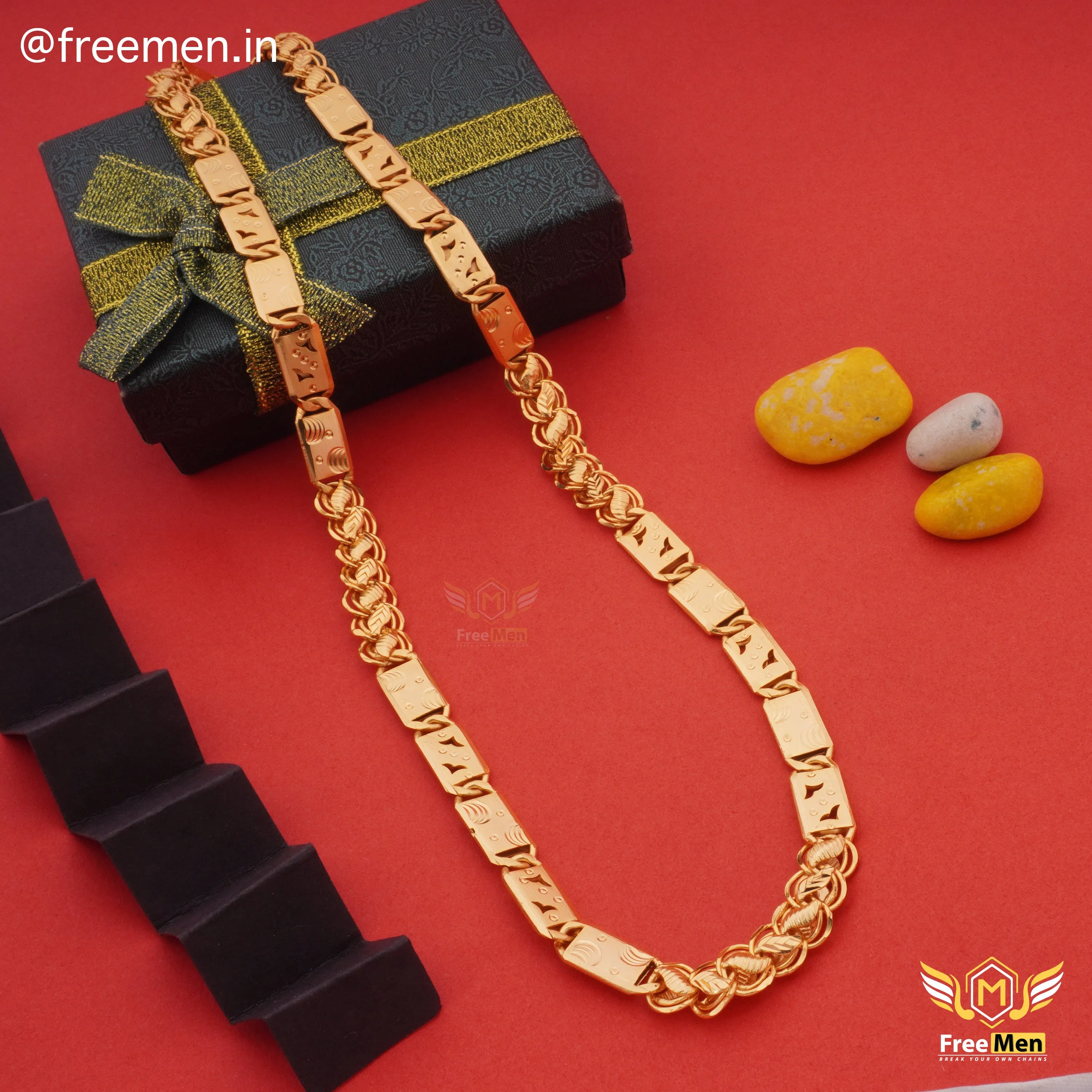 Freemen Best Special Lotus Nawabi Design Chain for Men - FM218