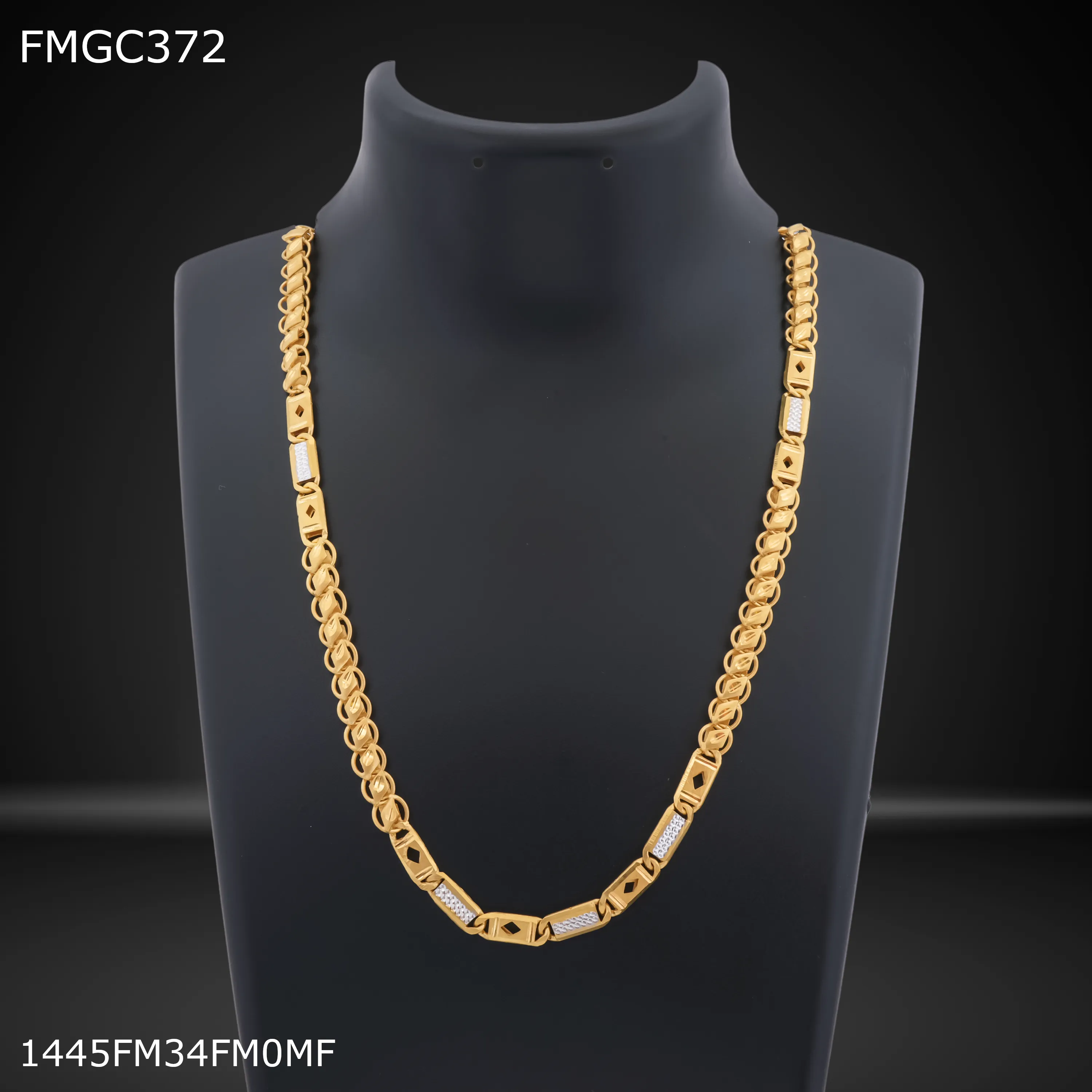 Freemen Diamond nawabi gold  plated Chain Design - FMGC372