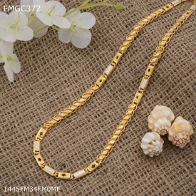 Freemen Diamond nawabi gold  plated Chain Design - FMGC372