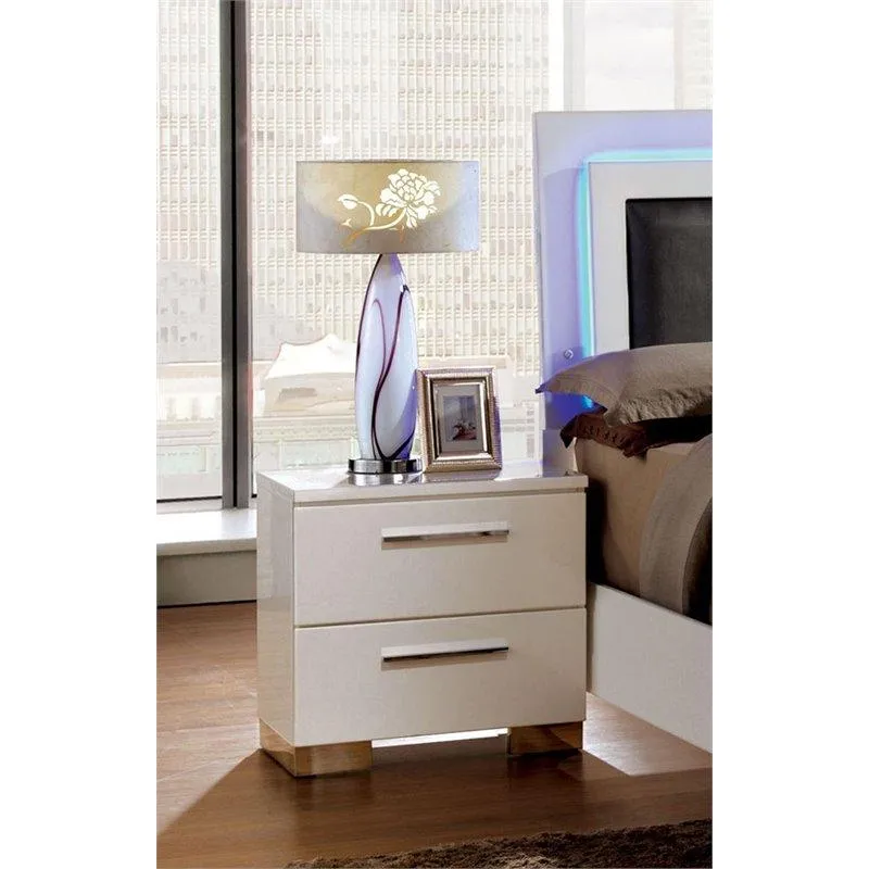 Furniture of America Clementine 2-Drawer Nightstand CM7201N