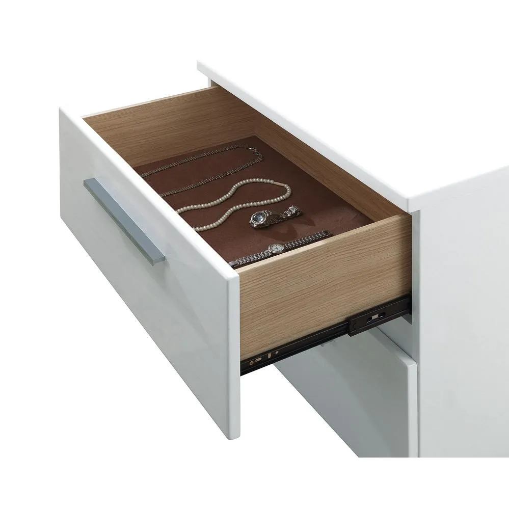 Furniture of America Clementine 2-Drawer Nightstand CM7201N