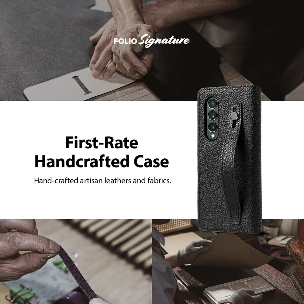 Galaxy Z Fold 3 Case | Folio Signature EZ Strap
