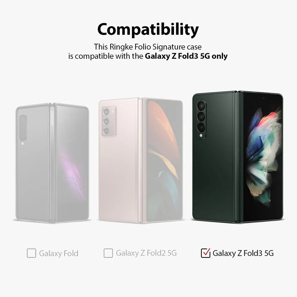 Galaxy Z Fold 3 Case | Folio Signature EZ Strap