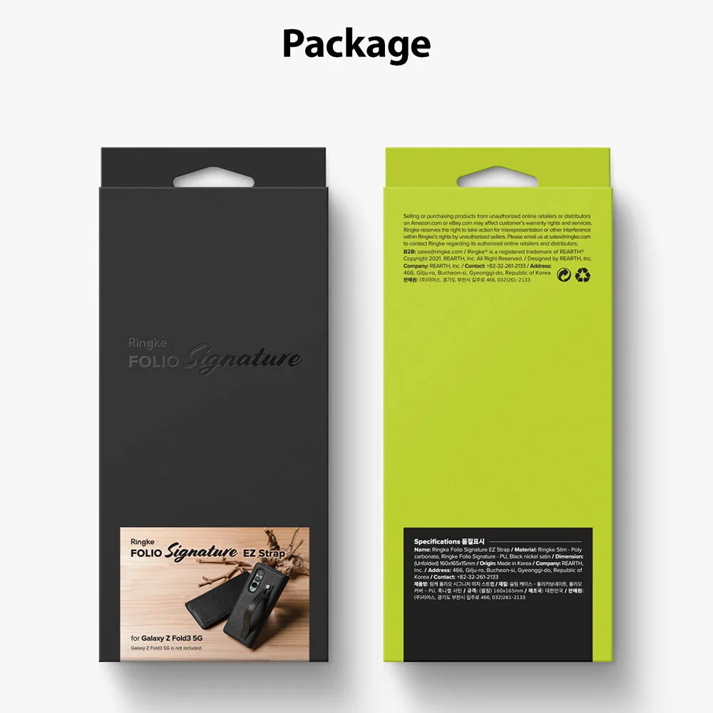 Galaxy Z Fold 3 Case | Folio Signature EZ Strap