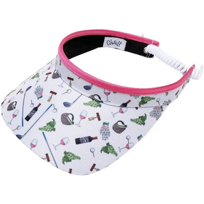 Glove it- Glove It Women's Classic Print Coil Visor
