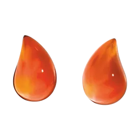 Gocce Cornelian Clip-On Earrings