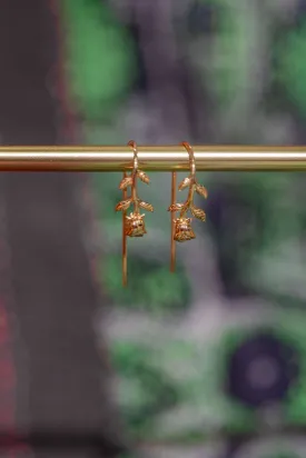 Gold Rosette Earrings