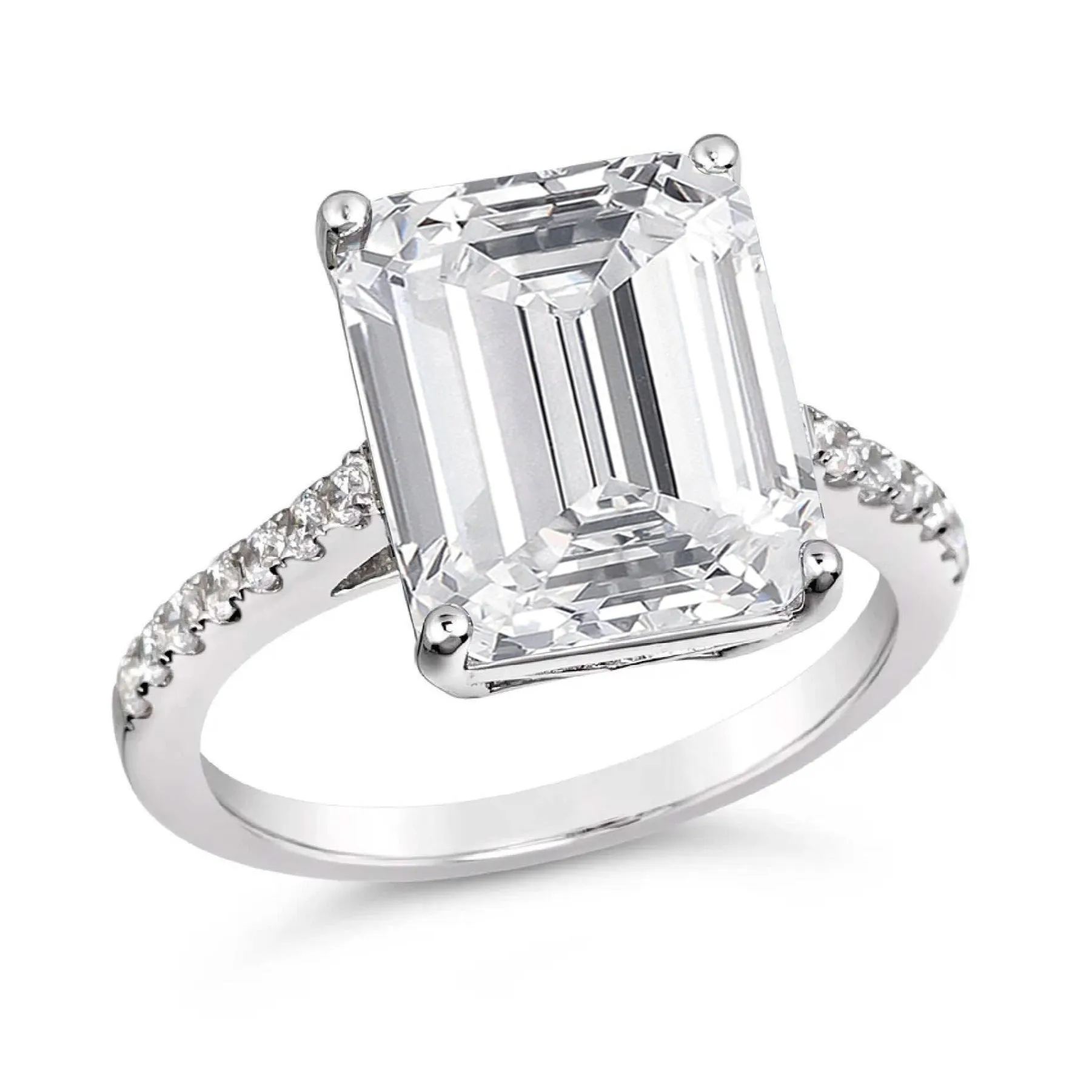 Grace 51 White Diamond Crystalline 6ct Ring