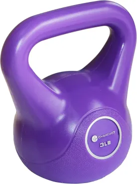 GYMENIST Exercise Kettlebell Fitness Workout Body Equipment Choose Your Weight Size (3 LB)