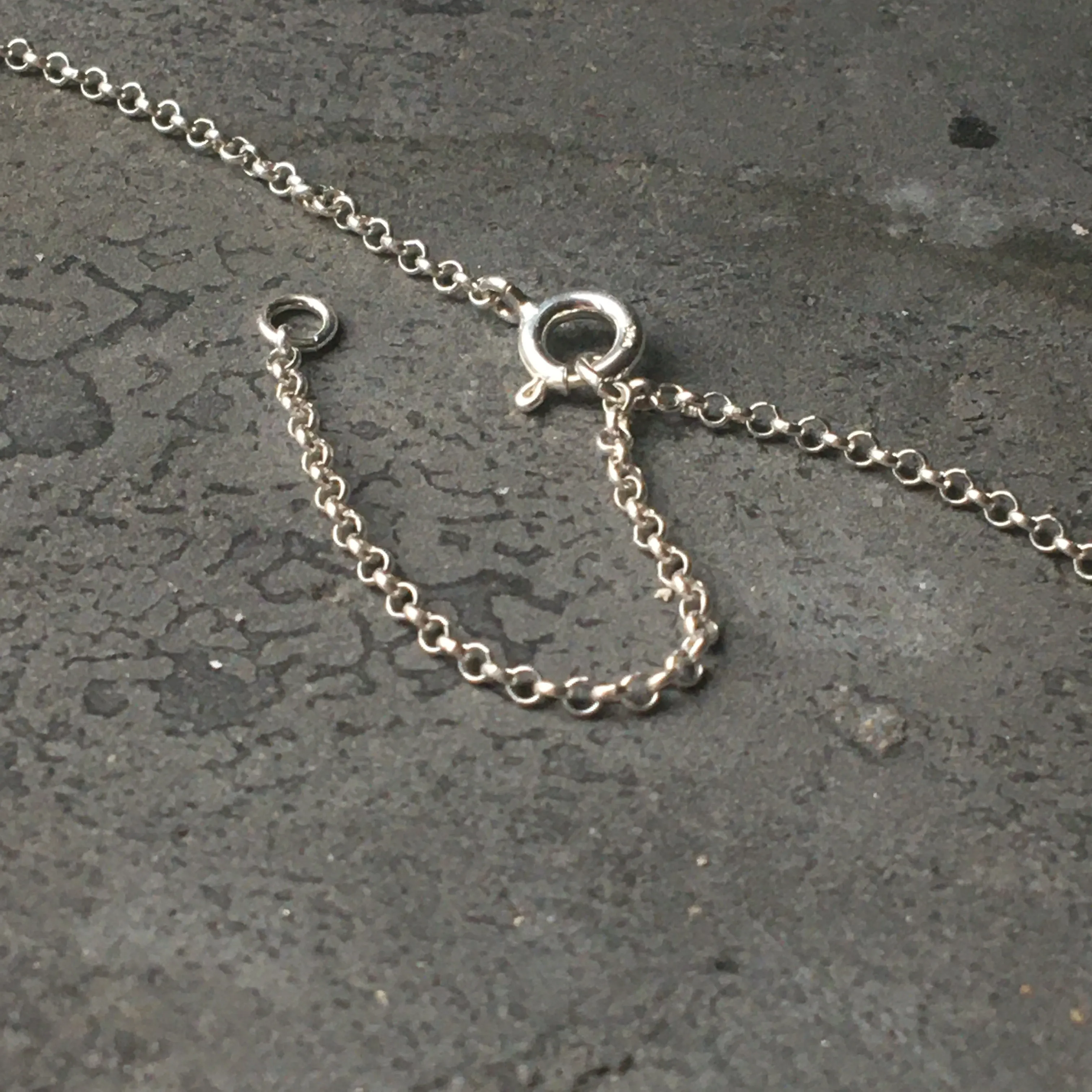 Hammered Circle Bracelet Silver