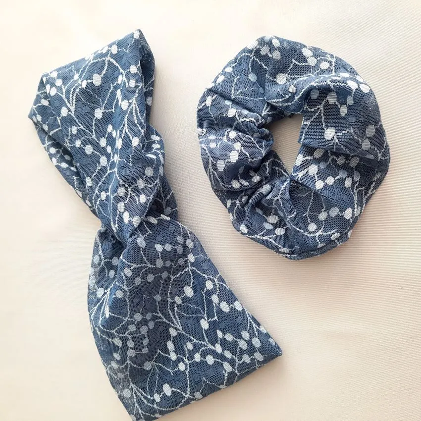 Headband | Geometric Leaves | Starry Sky
