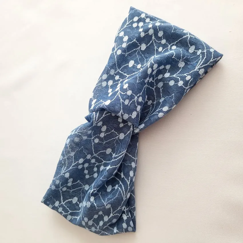 Headband | Geometric Leaves | Starry Sky