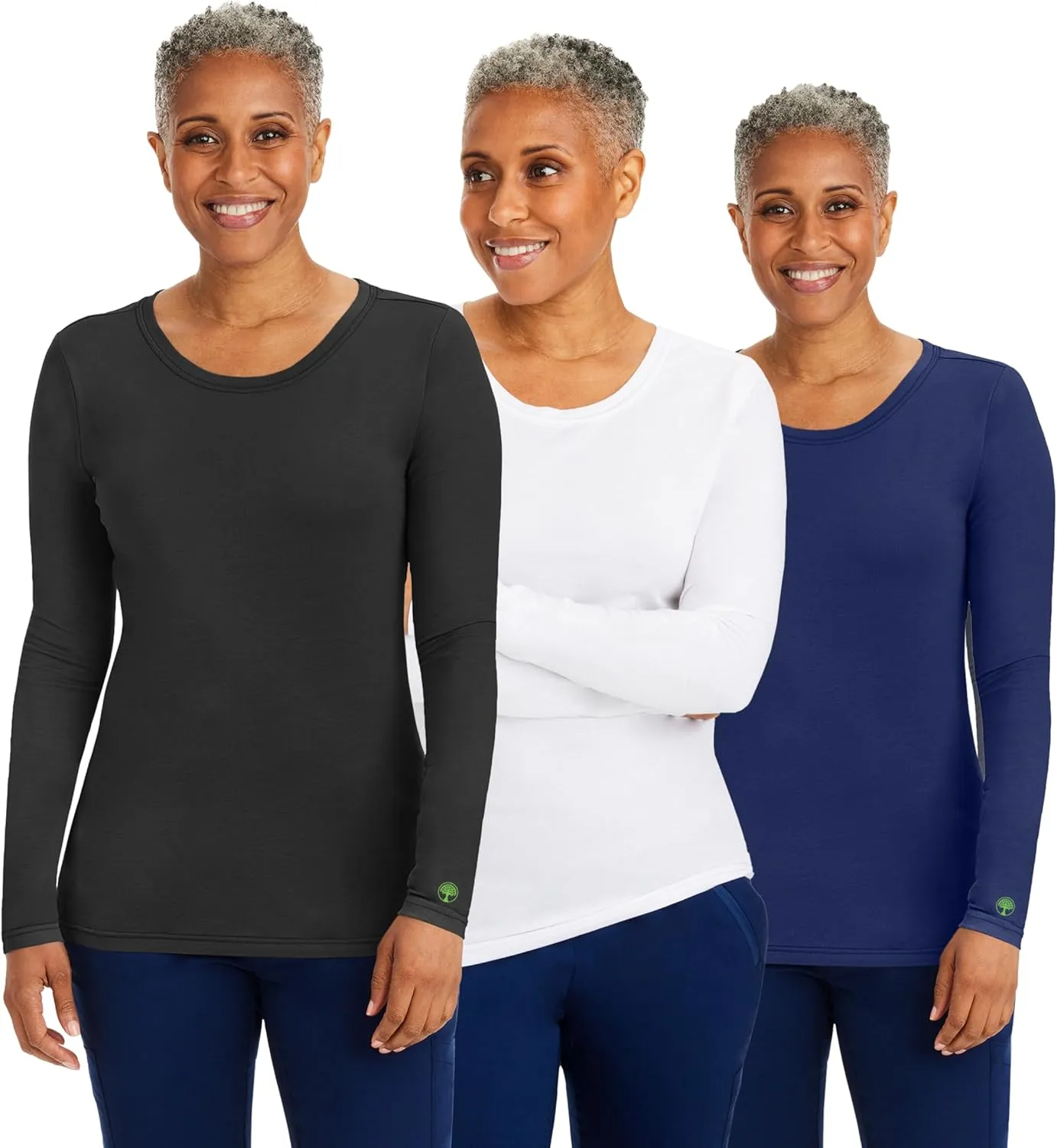 Healing Hands Women's Underscrub Soft Knit Melissa Longsleeve Scrub Tee with Breathable & Easy Care Fabric 5047