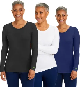 Healing Hands Women's Underscrub Soft Knit Melissa Longsleeve Scrub Tee with Breathable & Easy Care Fabric 5047