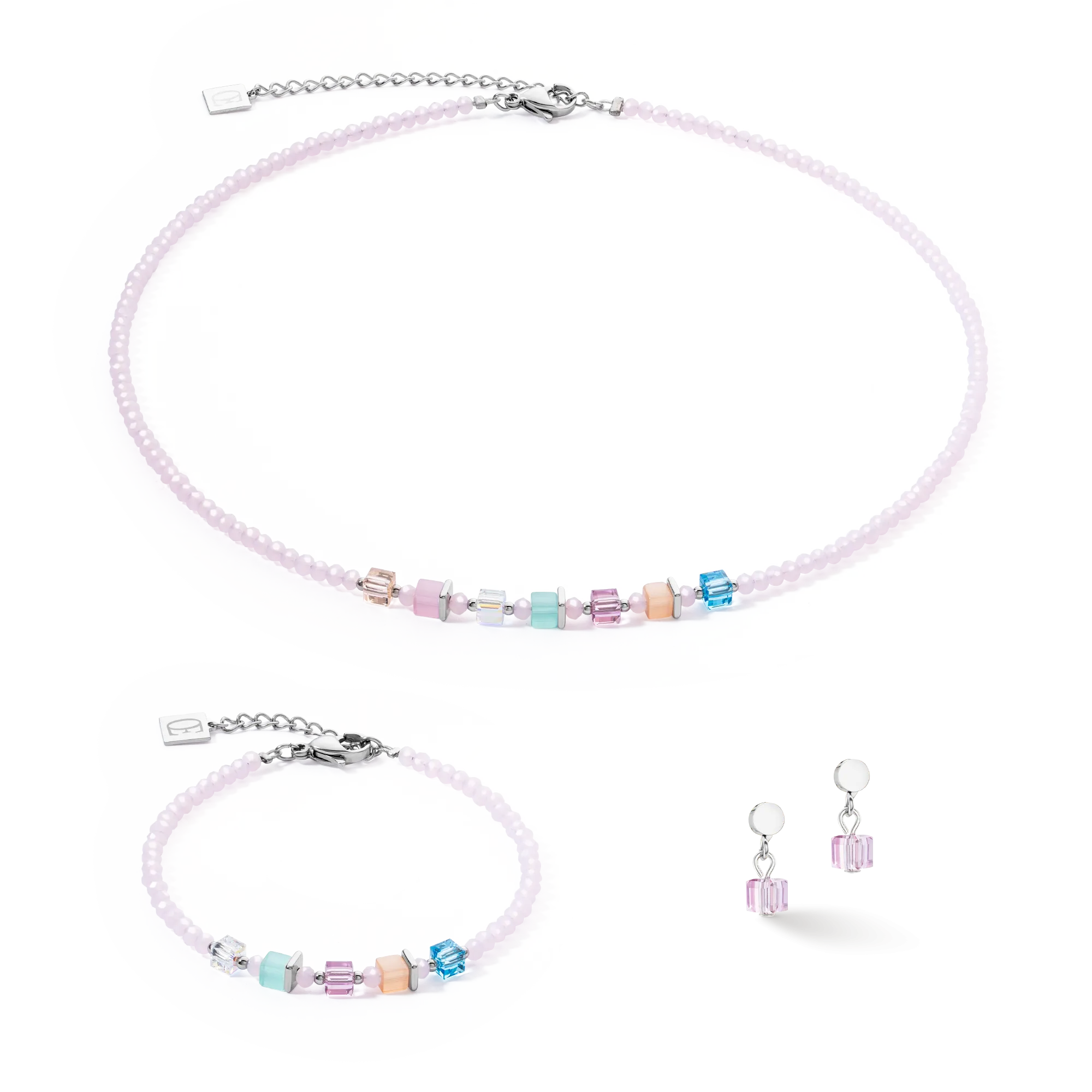 Joyful Colours earrings pink multicolour