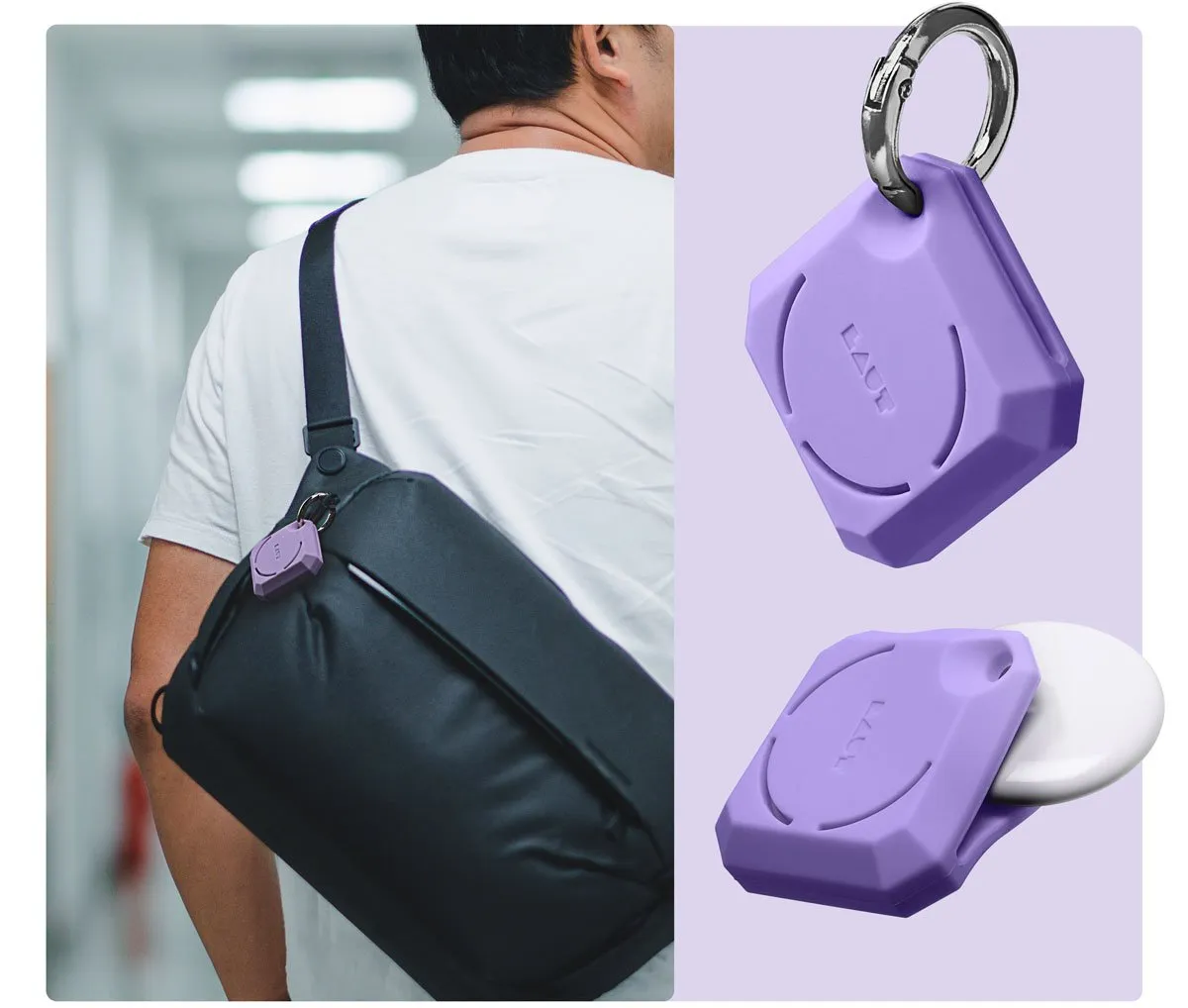 LAUT Huex Gem AirTag Case
