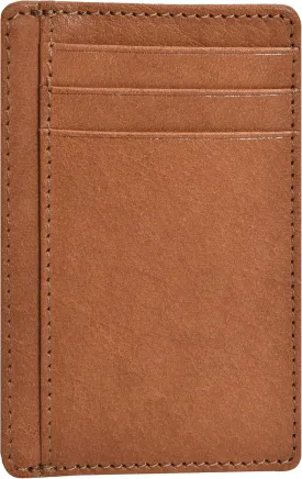 Leather Minimalist Wallet for Men & Women RFID Front Pocket Leather Card Holder Wallets