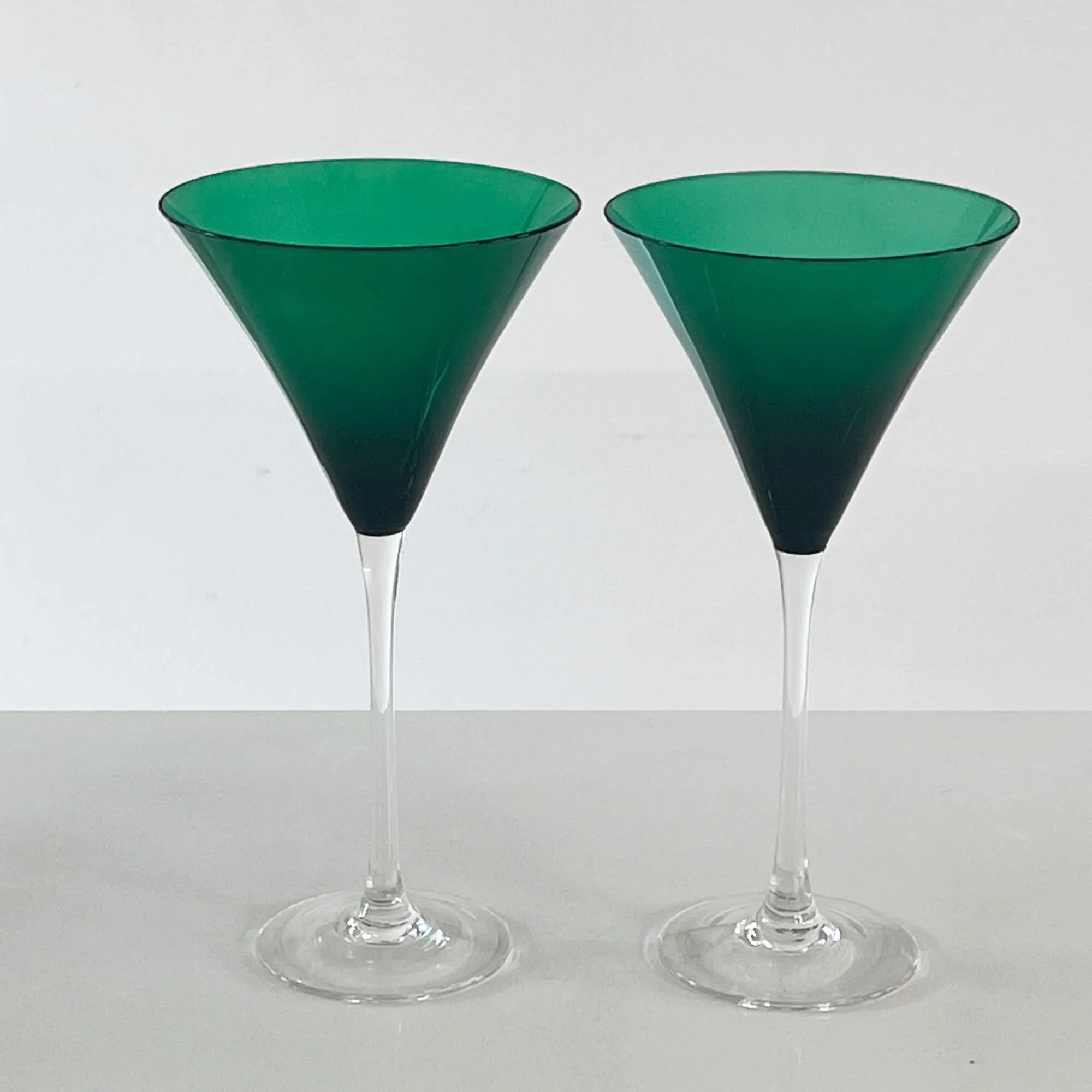 LENOX Emerald Green Holiday Gems Crystal Stemware