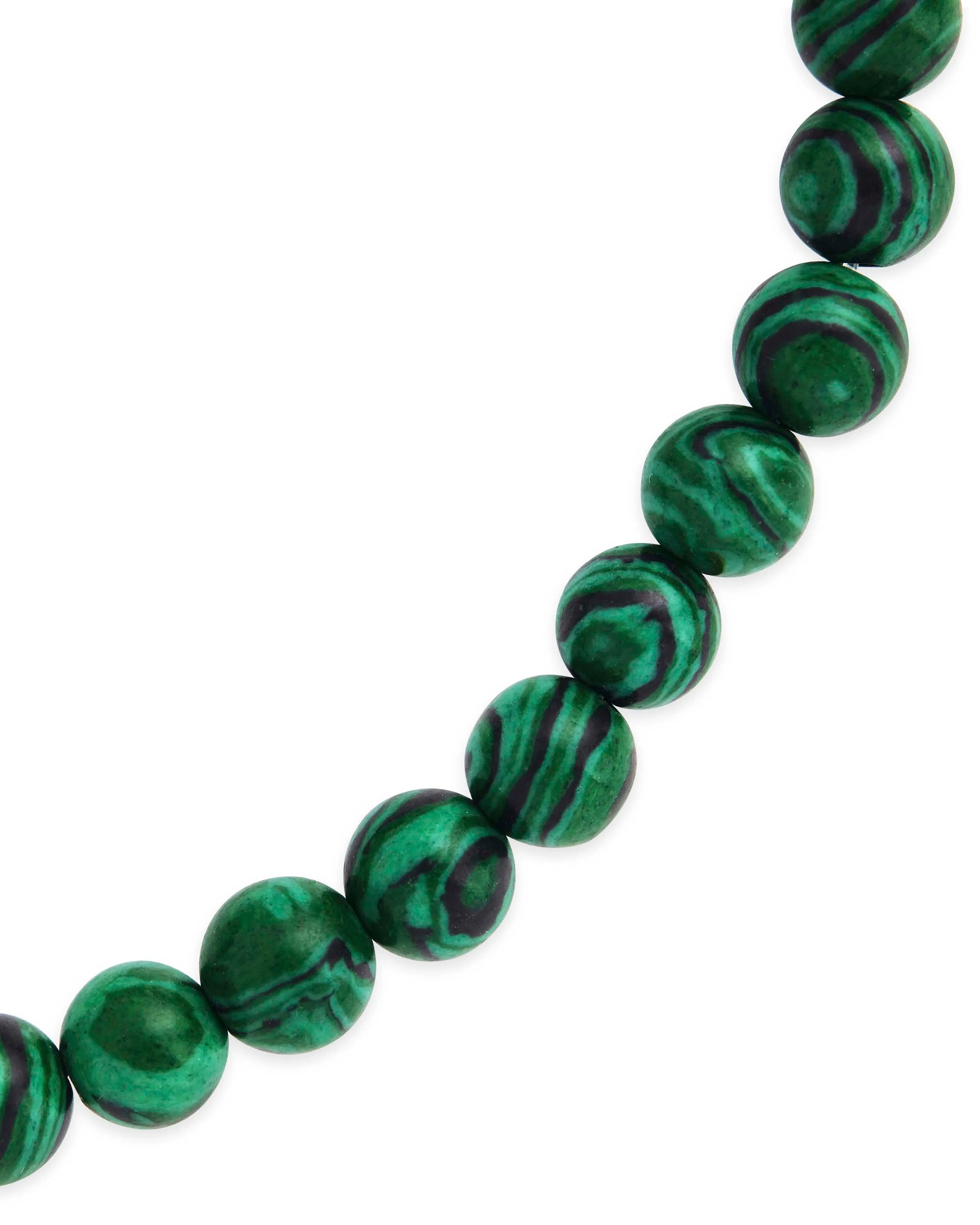 Malachite Beaded Stretch Bracelet