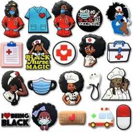 Medical Dog Shark Cow Plant Planet Honduras Owl Shoe Charms Fit for Clog Sandals Decoration, Cute Shoe Charms for Party Favor