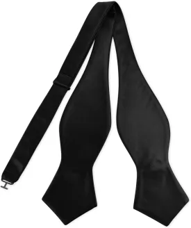 Men's Exquisite Woven Silk Self Bowtie Solid Diamond Bow Ties