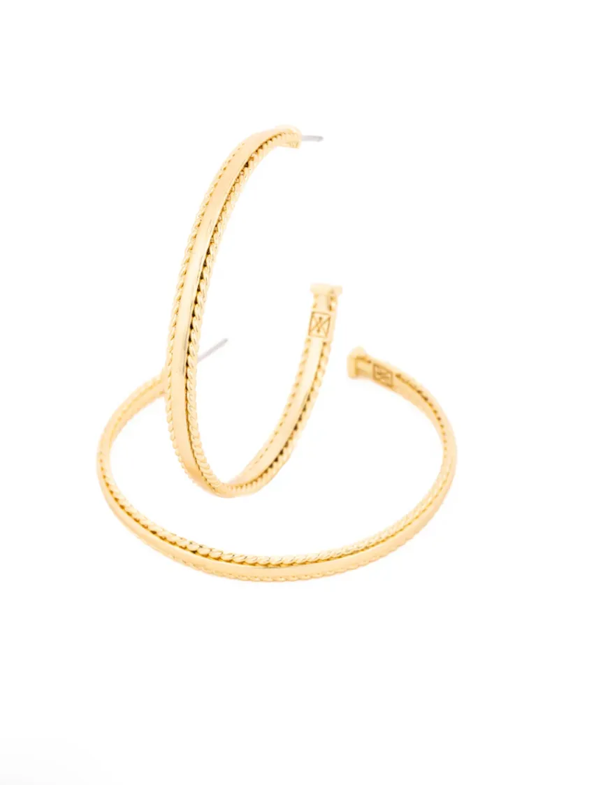 Michelle McDowell Skylar Large Gold Hoop Earring