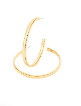 Michelle McDowell Skylar Large Gold Hoop Earring