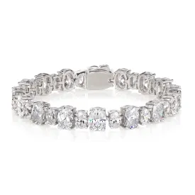 Mimi Miami Oval Diamond Crystalline Tennis Bracelet