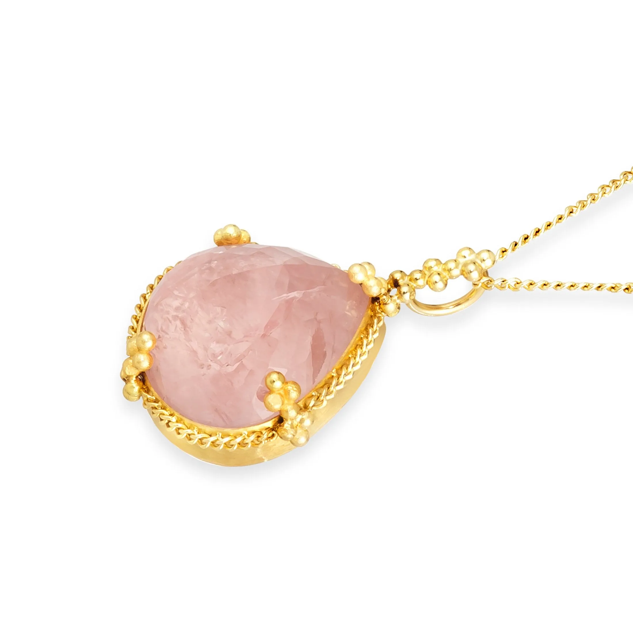 Morganite Teardrop Necklace