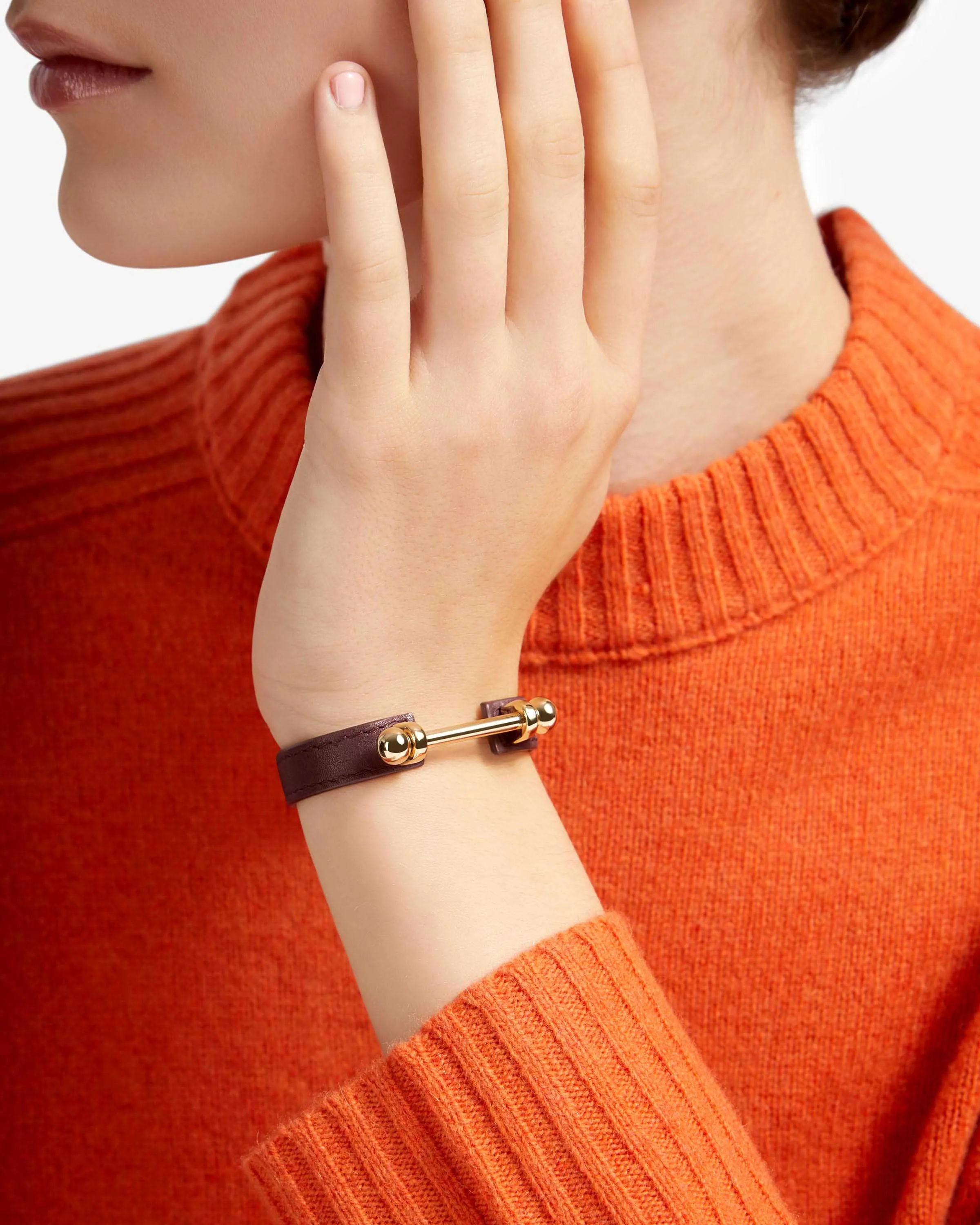 Music Bar Bracelet - Burgundy
