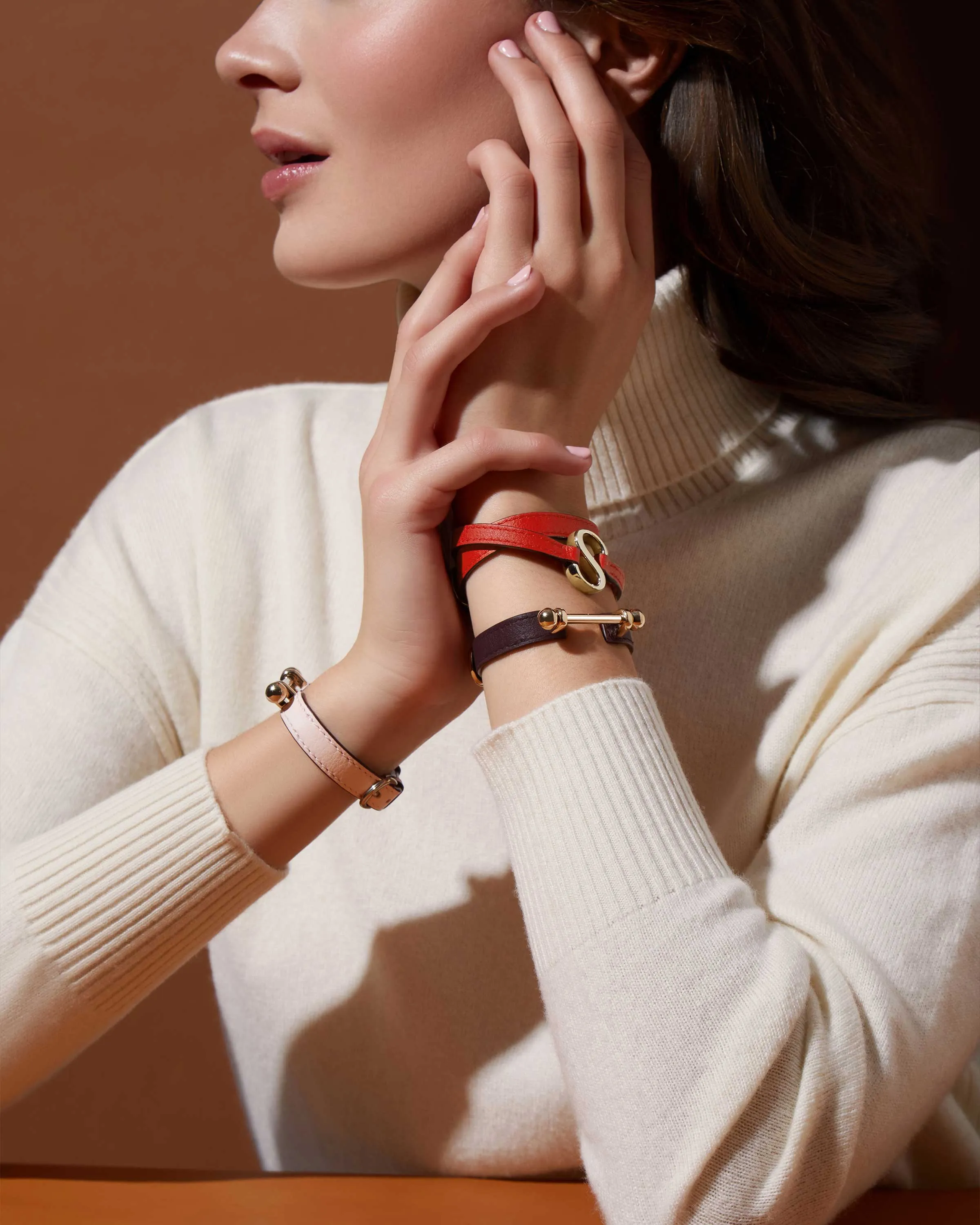Music Bar Bracelet - Burgundy