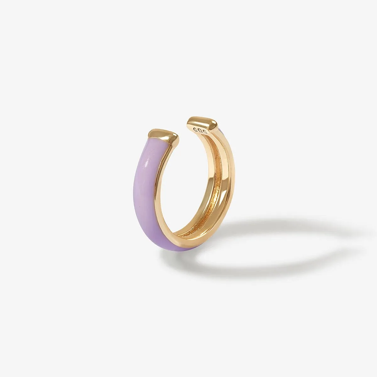 Oakes lavender enamel ear cuff