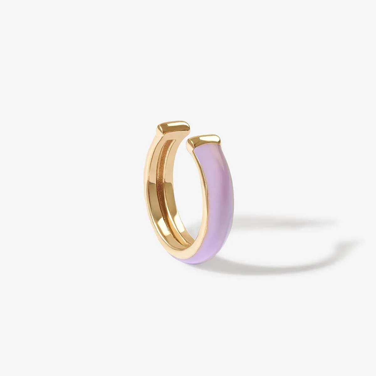 Oakes lavender enamel ear cuff