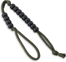 Pace Count Beads/Army Ranger Beads/Distance Counter for Your Land Navigation Kit - Trail Hiking Beads Compass as Part of an Orienteering (OD Green)