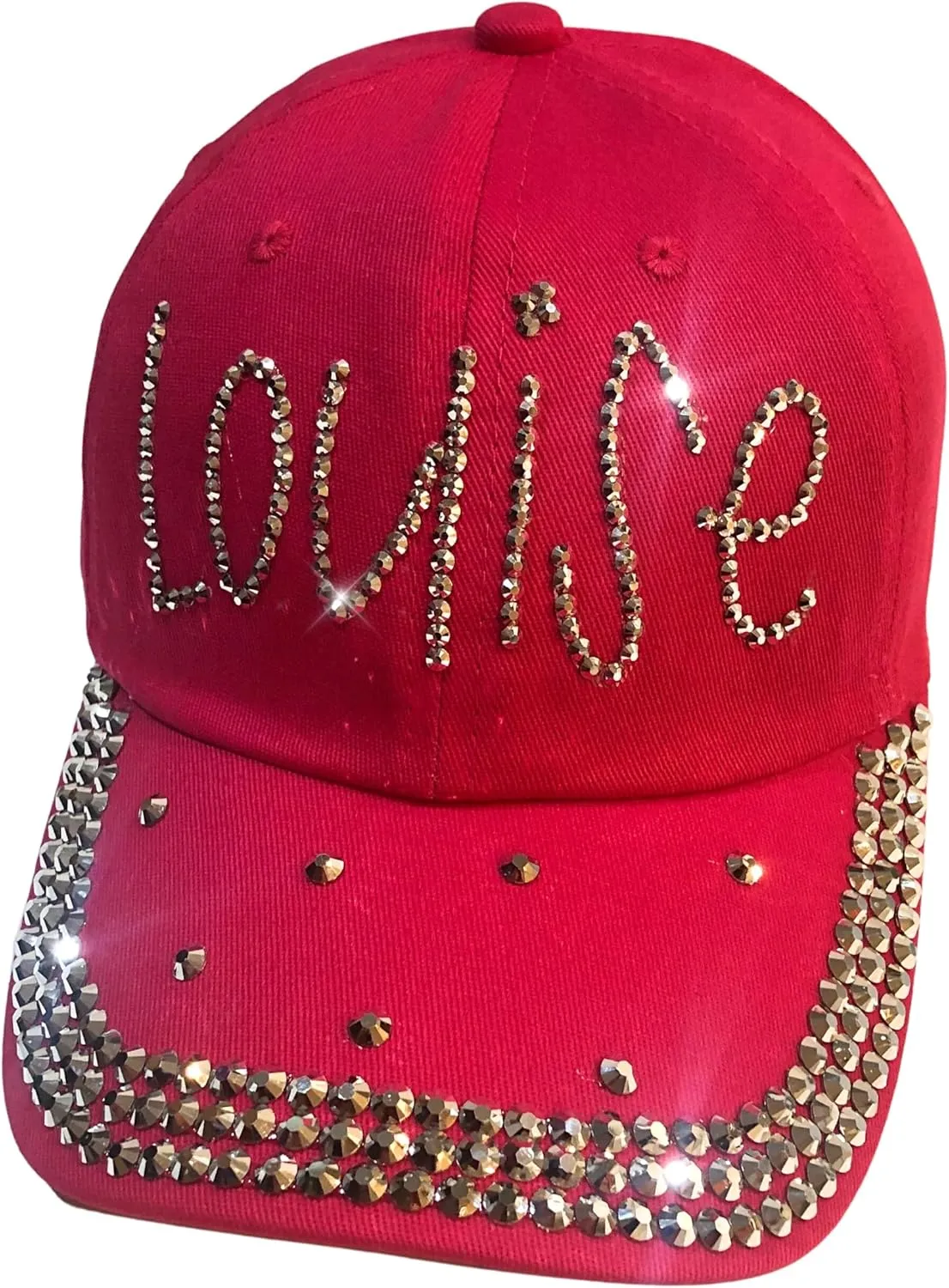 Popfizzy Rhinestone Baseball Cap for Women and Girls, Fun Bedazzled Hats, Cute Bling Denim and Diamond Hat, Sparkly Gifts