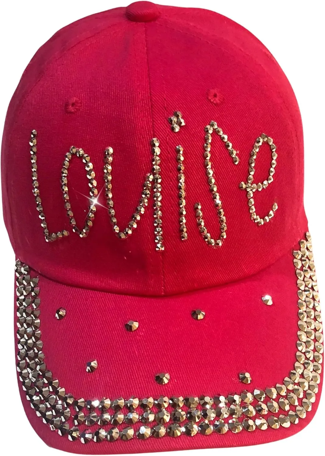 Popfizzy Rhinestone Baseball Cap for Women and Girls, Fun Bedazzled Hats, Cute Bling Denim and Diamond Hat, Sparkly Gifts