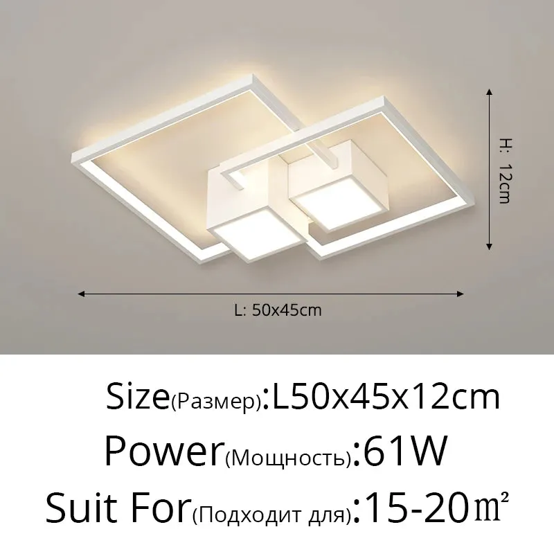 QIYI Living room Lamps Modern Ceiling chandelier lights