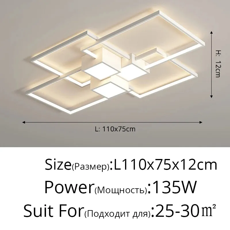 QIYI Living room Lamps Modern Ceiling chandelier lights