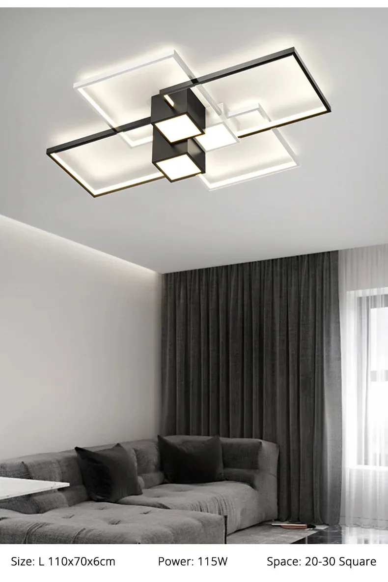 QIYI Living room Lamps Modern Ceiling chandelier lights