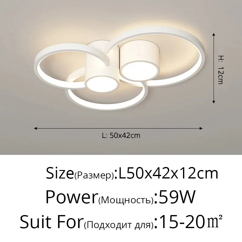 QIYI Living room Lamps Modern Ceiling chandelier lights
