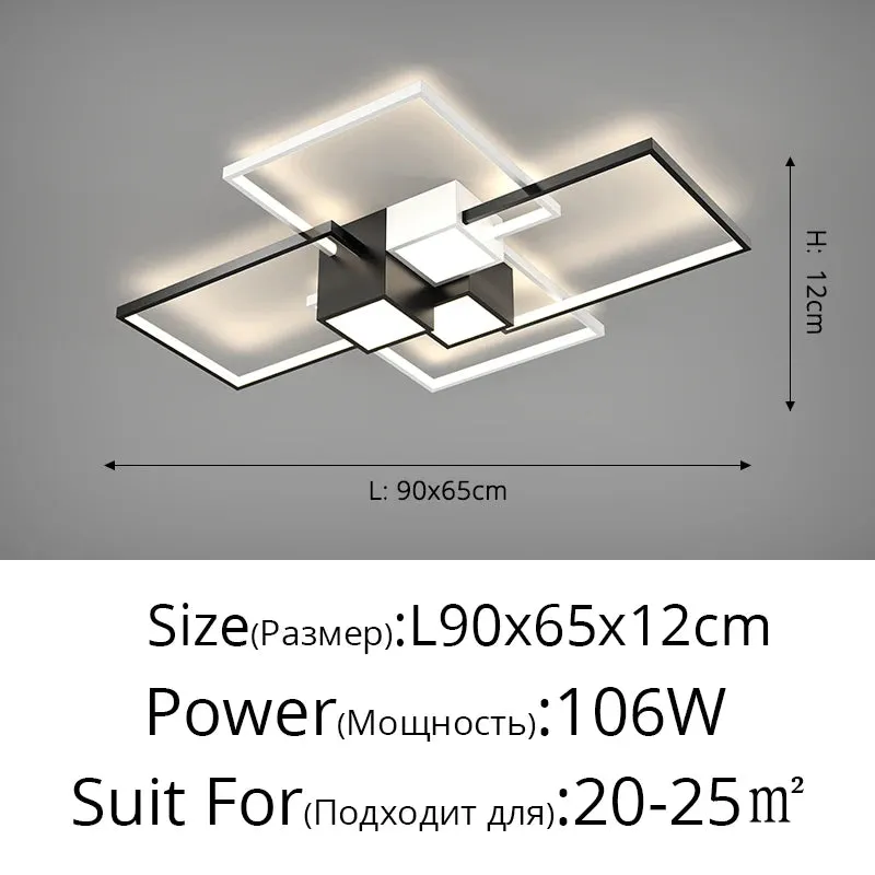 QIYI Living room Lamps Modern Ceiling chandelier lights