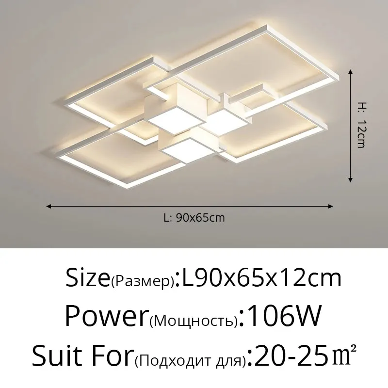 QIYI Living room Lamps Modern Ceiling chandelier lights
