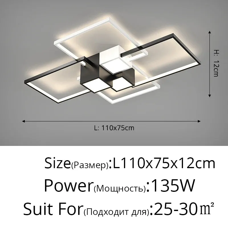 QIYI Living room Lamps Modern Ceiling chandelier lights