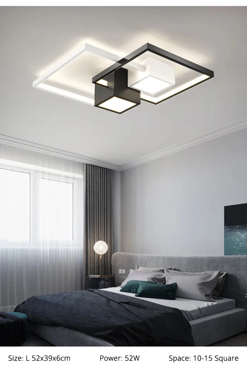 QIYI Living room Lamps Modern Ceiling chandelier lights