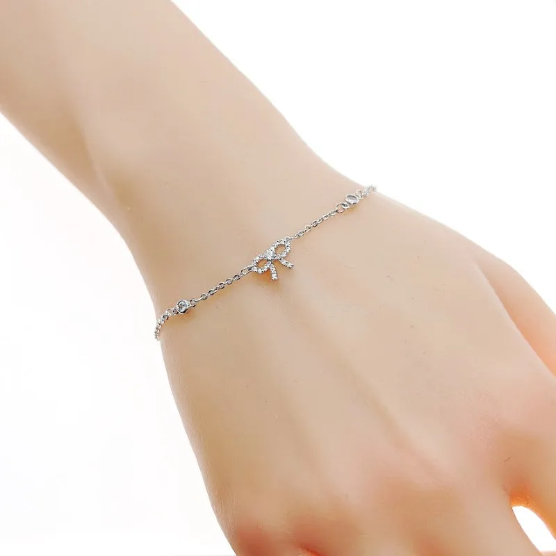 Ribbon Cubic Zirconia Bracelet