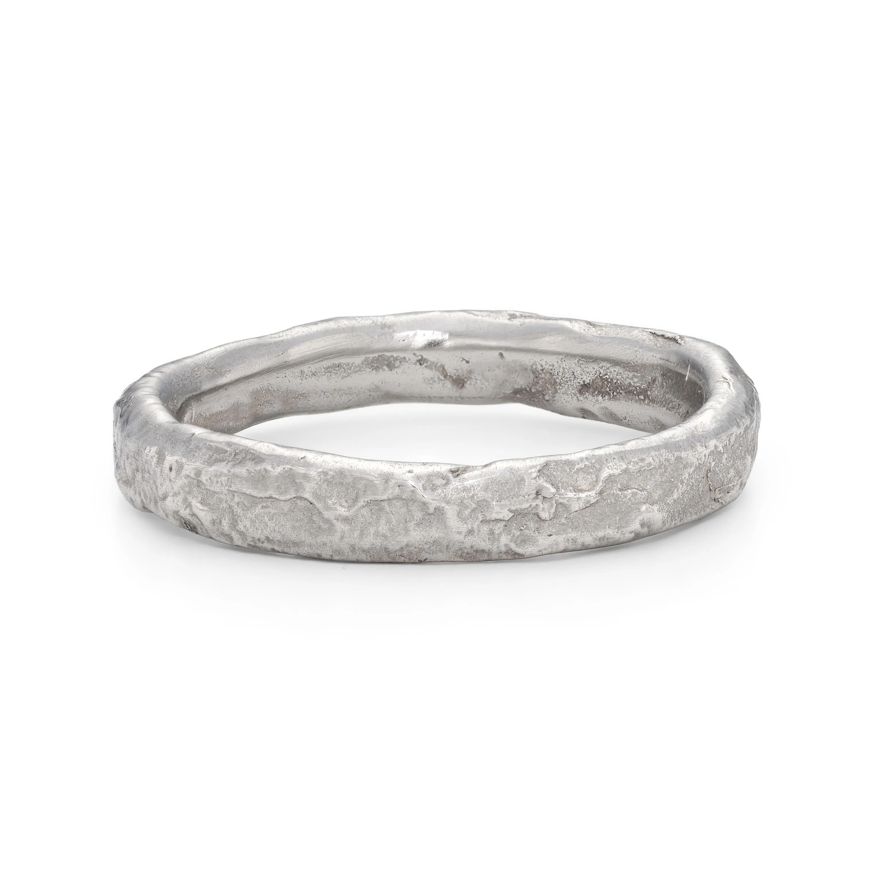 Rock Medium Ring Platinum