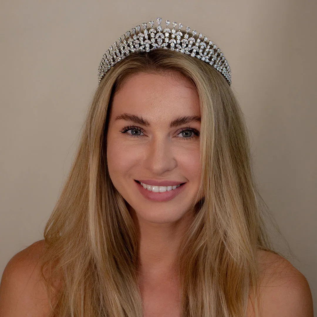 Royal 05 Tiara Collection White Diamond Crystalline