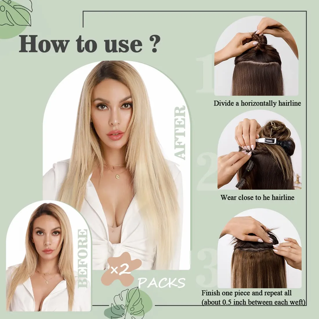S-noilite Clip in Remy Human Hair Extensions Short Hair Extension Full Head 8 Pieces 18 Clips 100% Real Human Hair 8 Inch-65g (#60 Platinum Blonde)